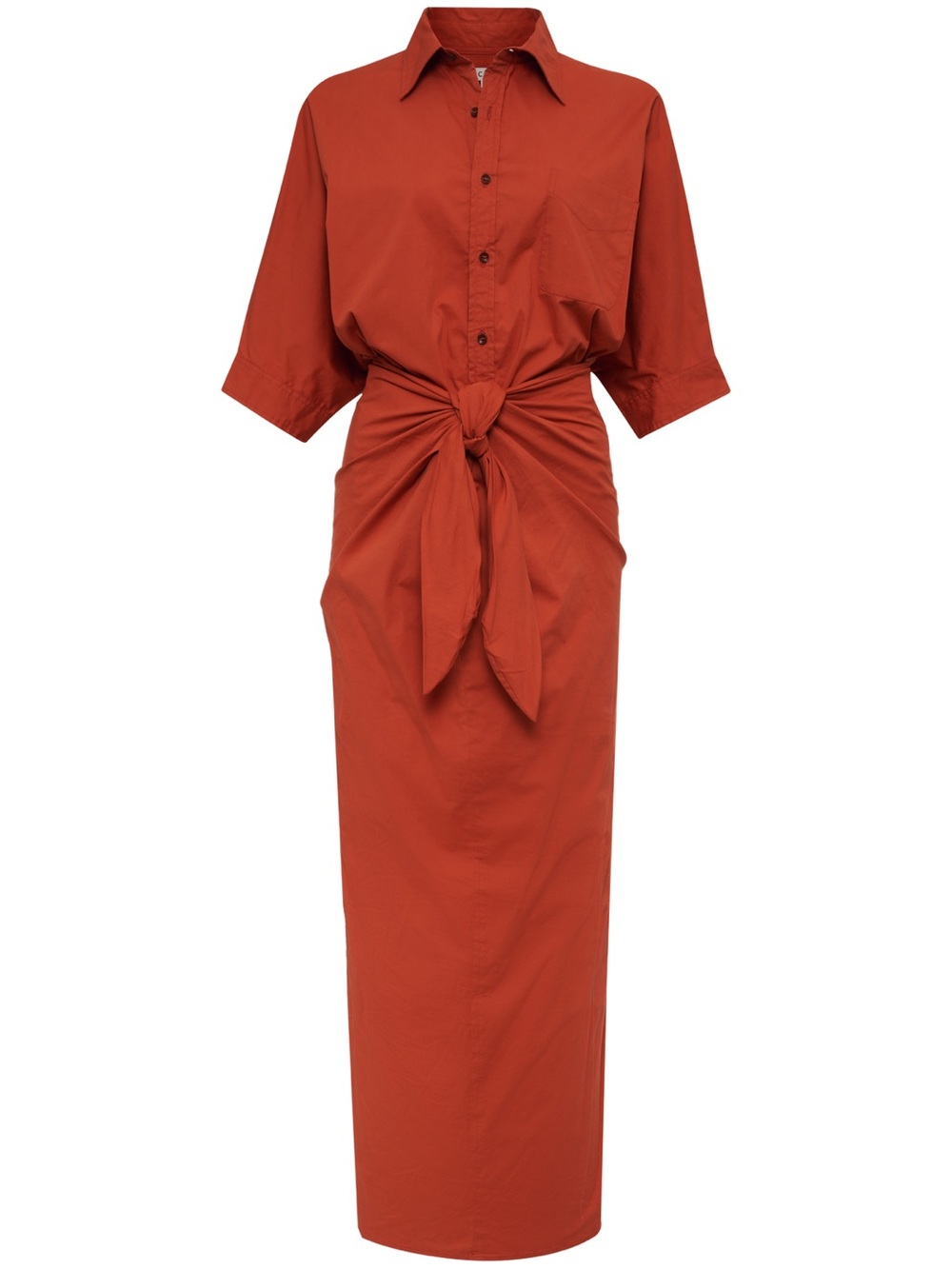 Acacia Swinwear Ailan Dress in Rust-Orange size M